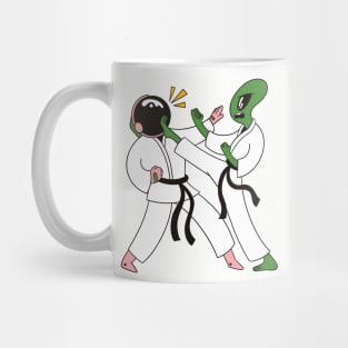 Alien Astronaut Space Karate Mug